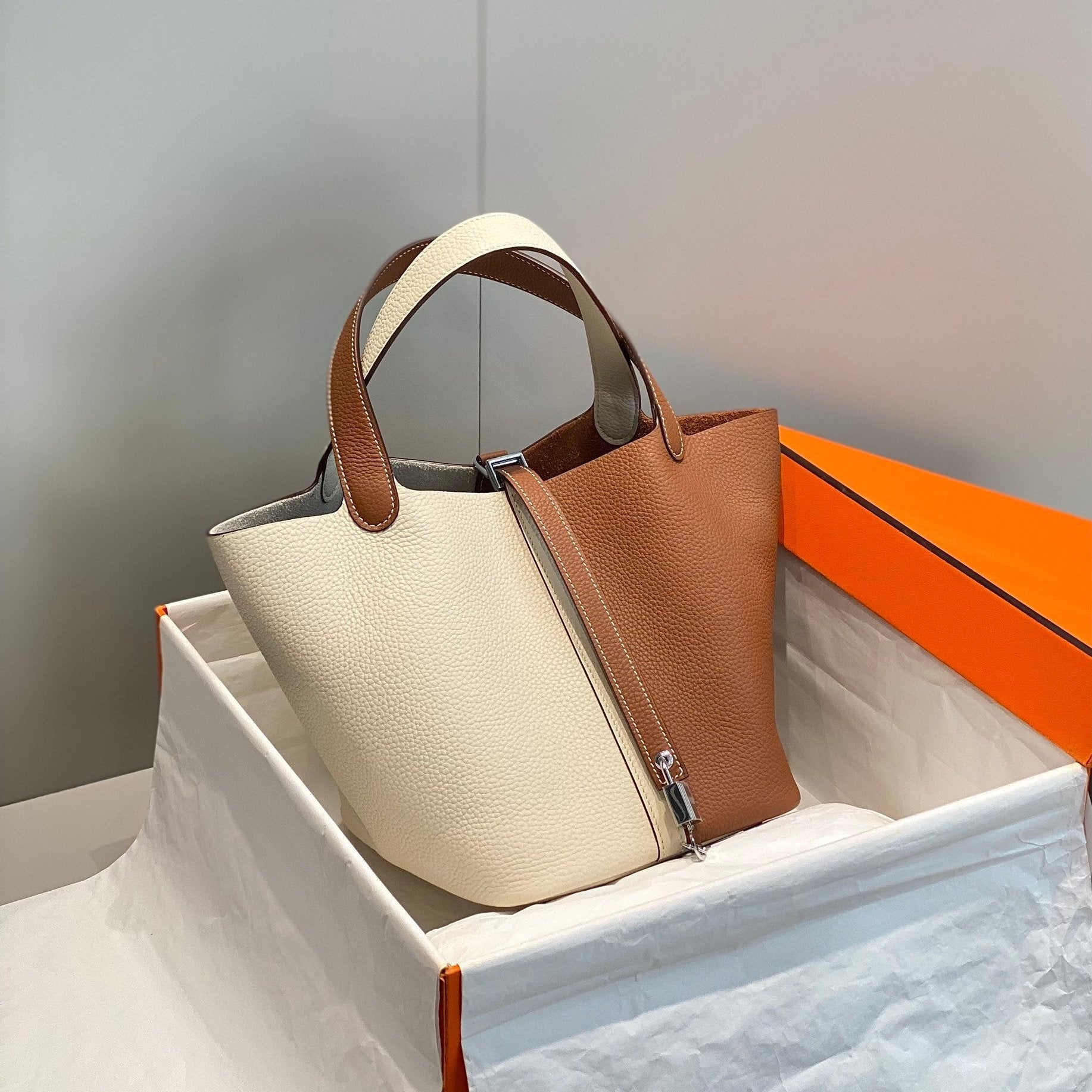 HM ピコタン ロック 22 トーゴレザー＆ホワイトカーフスキン