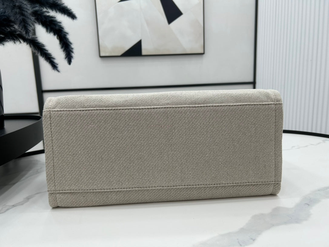SAC CC DEAUVILLE EN TWEED CUIR BLANC QUINCAILLERIE DORÉE 28