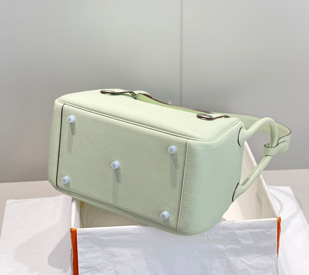 SAC HM LINDY 30 CUIR TAURILLON CLEMENCE MENTHE