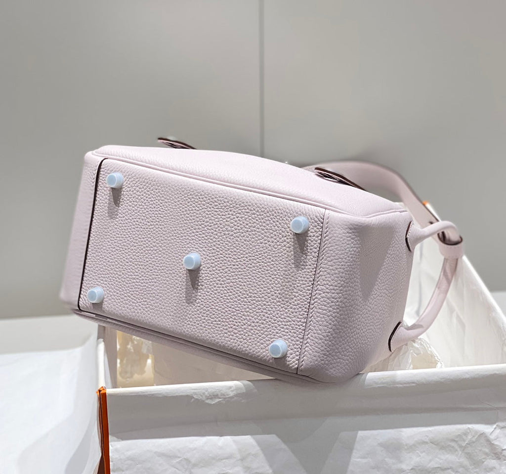 SAC HM LINDY 26 EN CUIR TAURILLON CLEMENCE ROSE DOUX