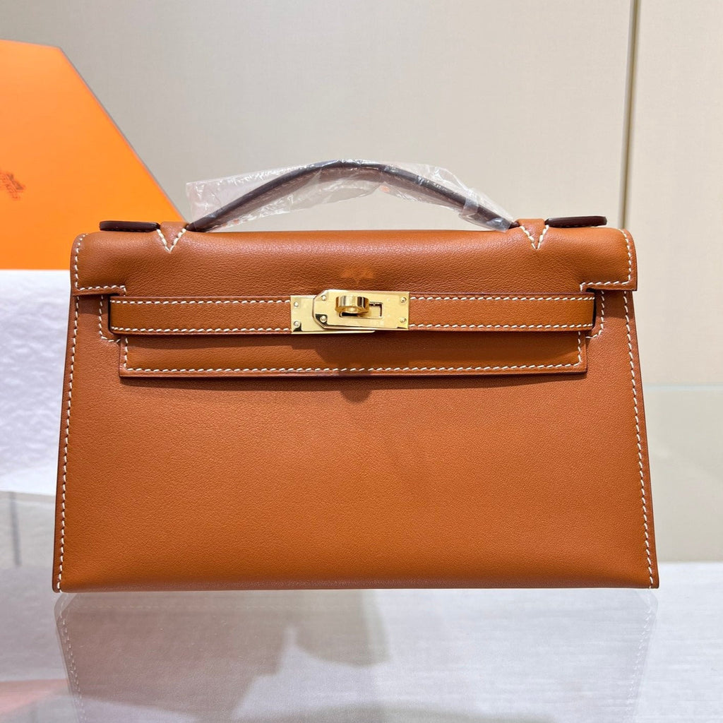 POCHETTE HM KELLY 22CM DORÉ SWIFT QUINCAILLERIE DORÉ