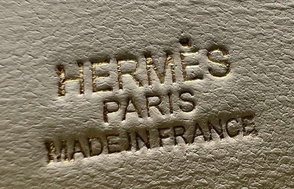 POCHETTE HM KELLY 22 CM BLANC SWIFT QUINCAILLERIE ARGENTÉE