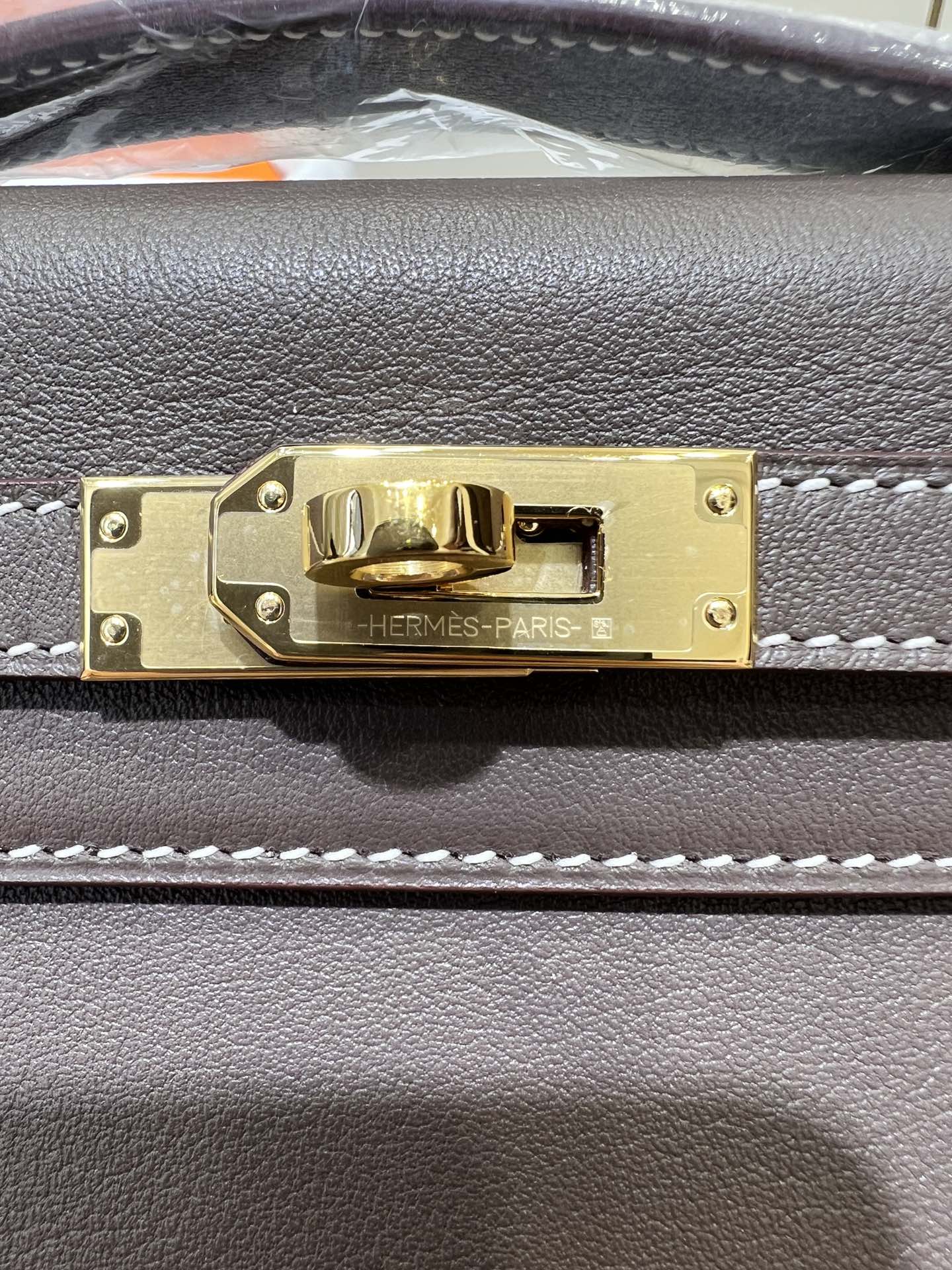 POCHETTE HM KELLY 22CM ETAN SWIFT QUINCAILLERIE DOREE