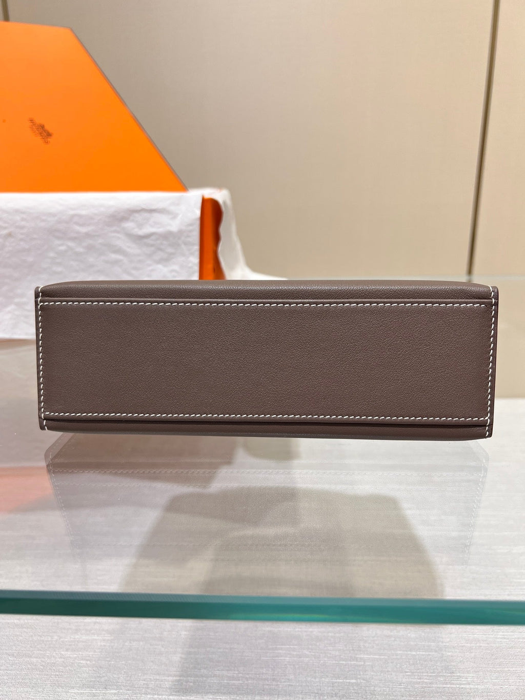POCHETTE HM KELLY 22CM ETAN SWIFT QUINCAILLERIE DOREE