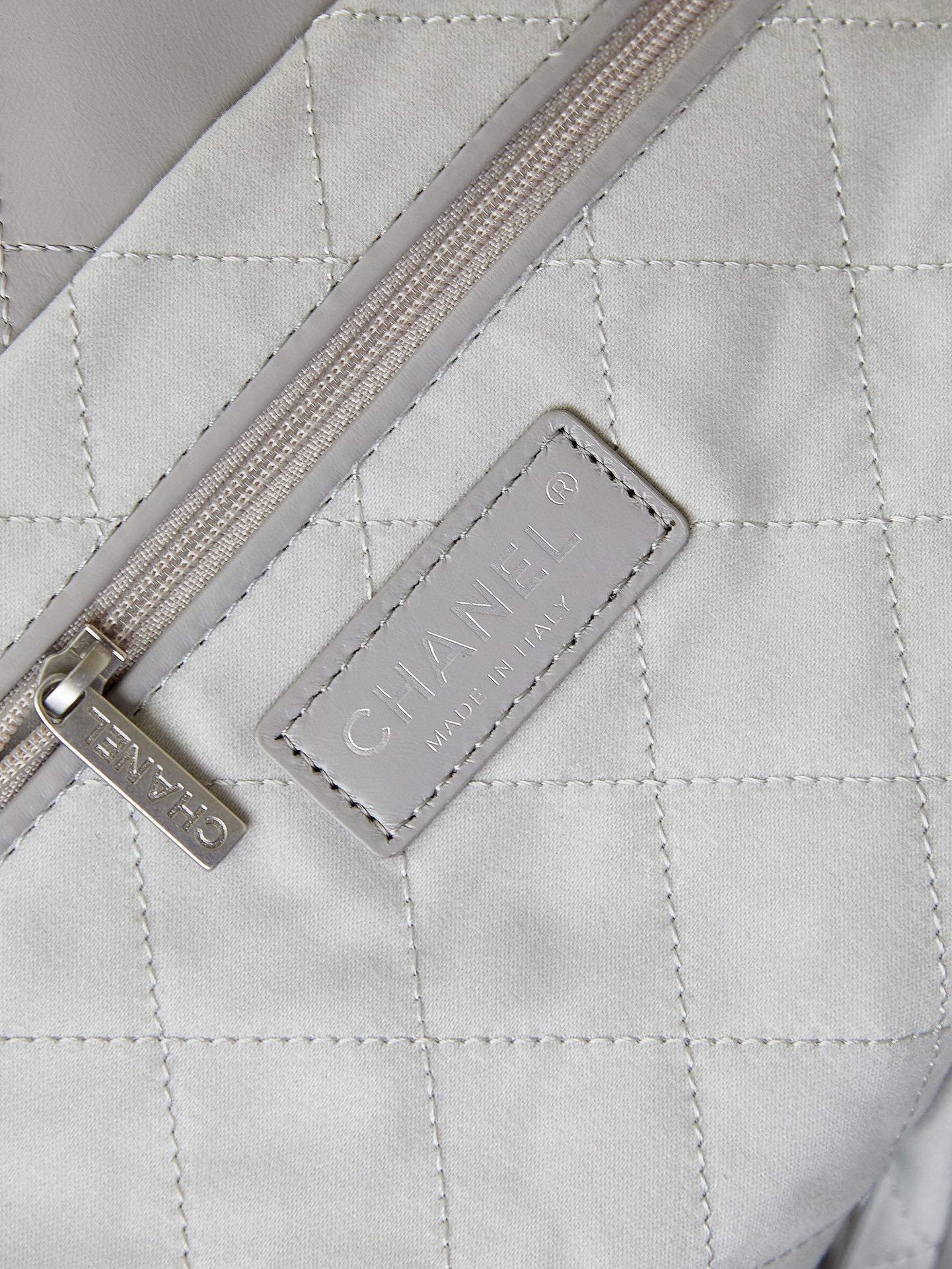 CC 22 HOBO GREY CALFSKIN SILVER HARDWARE