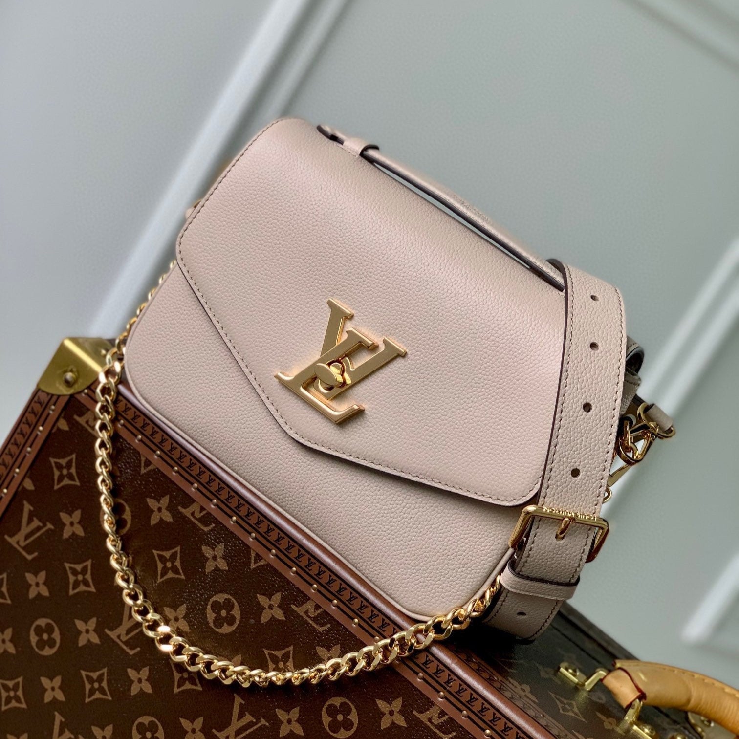 OXFORD 22 EN CUIR D'AGNEAU BEIGE QUINCAILLERIE DORÉ