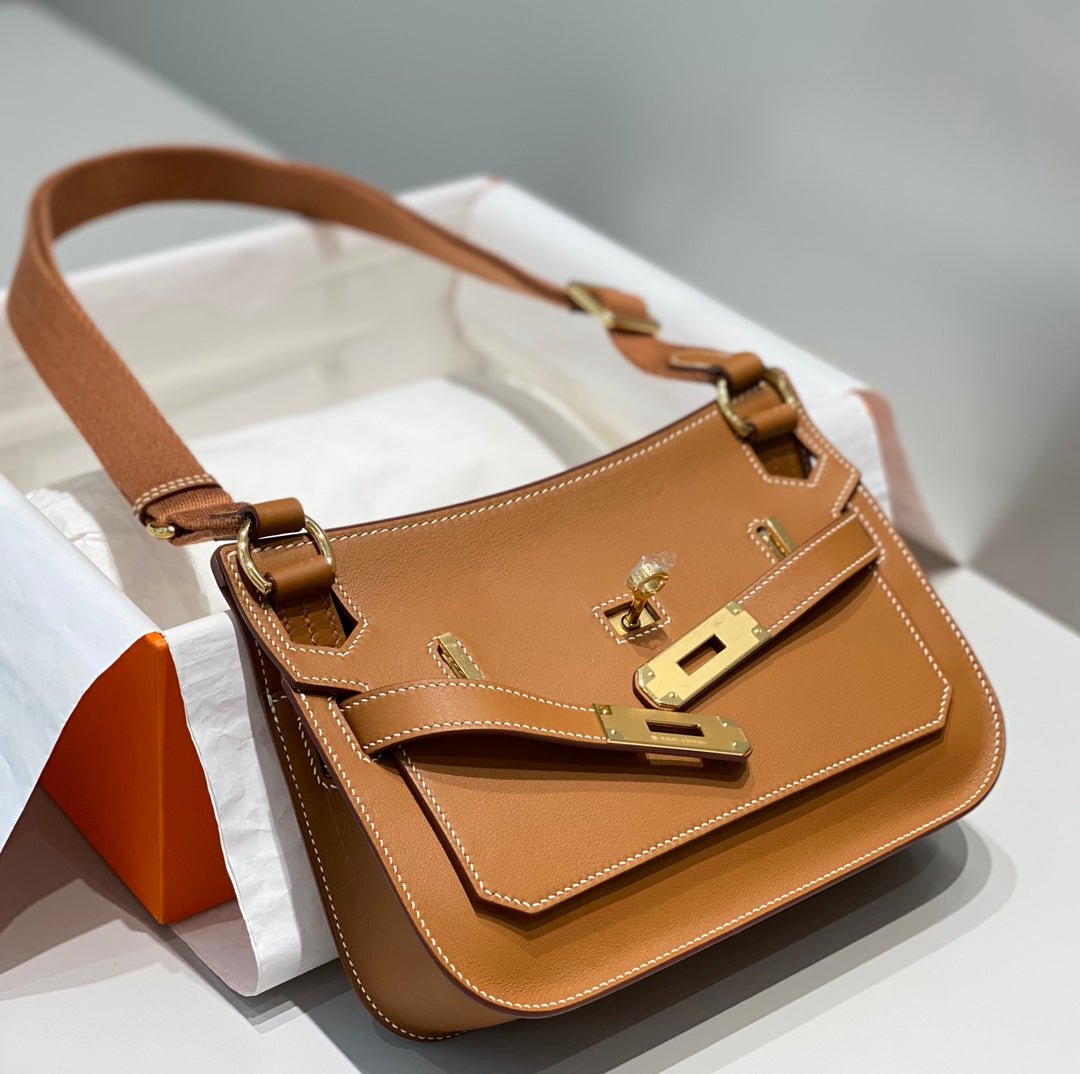 HM JYPSIÈRE MINI 23 CUIR DE VEAU BRONZE ACIER DORÉ