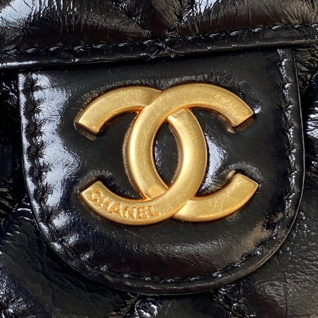 CC HOBO BAG 17 BLACK OIL WAX LEATHER