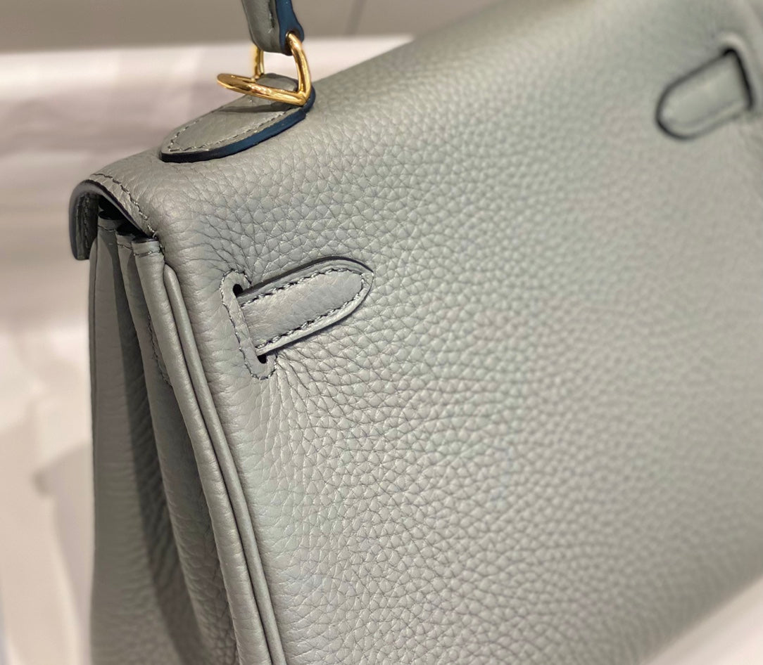 HM ミニ ケリー 20cm グリス マイヤー トーゴレザー ゴールド金具