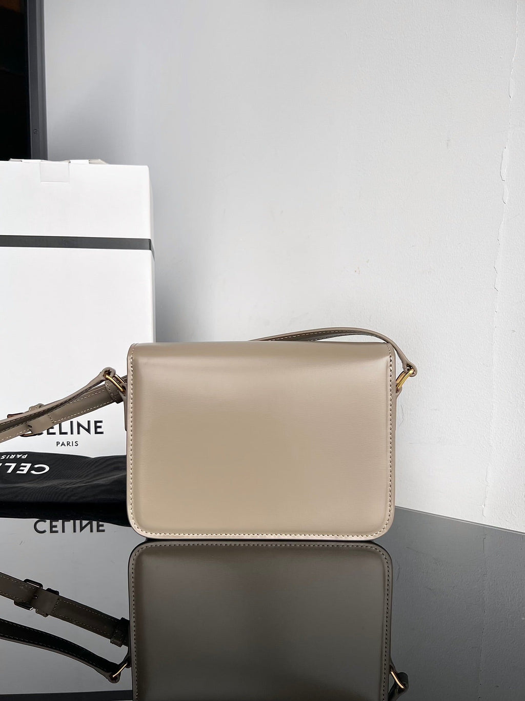 TRIPHOME TEEN 22 CUIR DE VACHE GRIS GALETS