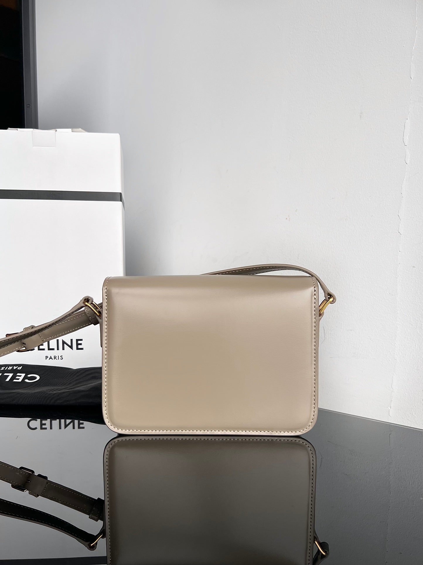 TRIPHOME TEEN 22 CUIR DE VACHE GRIS GALETS