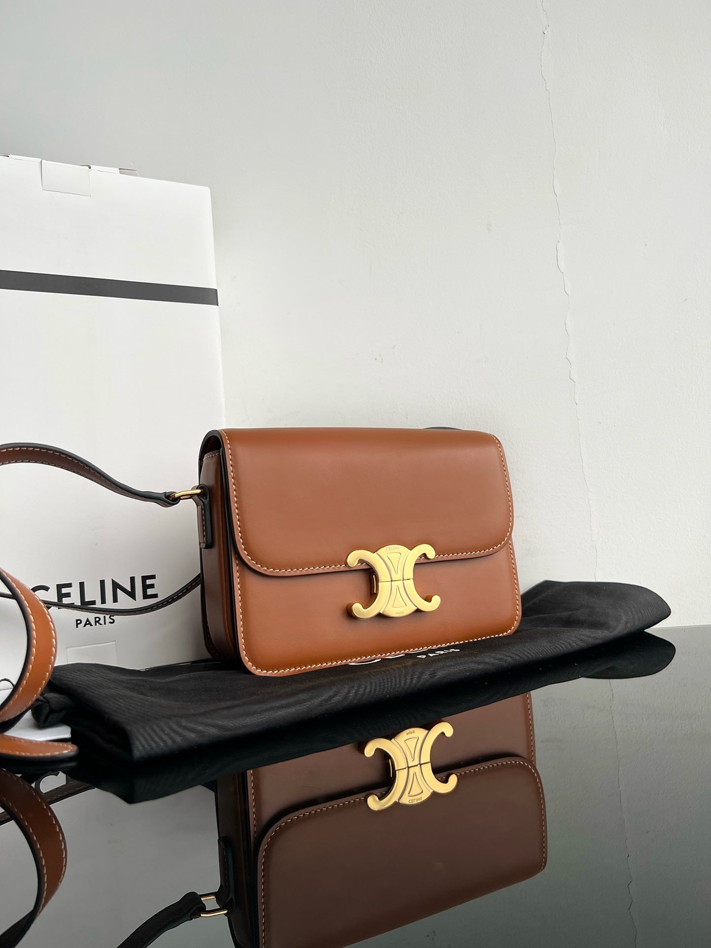TRIPHOME TEEN 18 CANNELLE CUIR DE VACHE MARRON