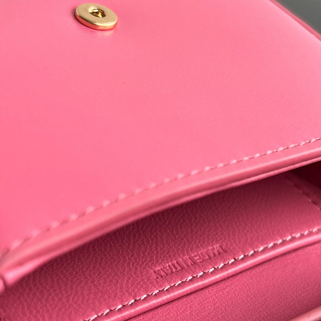 TRIOMPHE 11 HOT PINK CALFSKIN HANDBAG