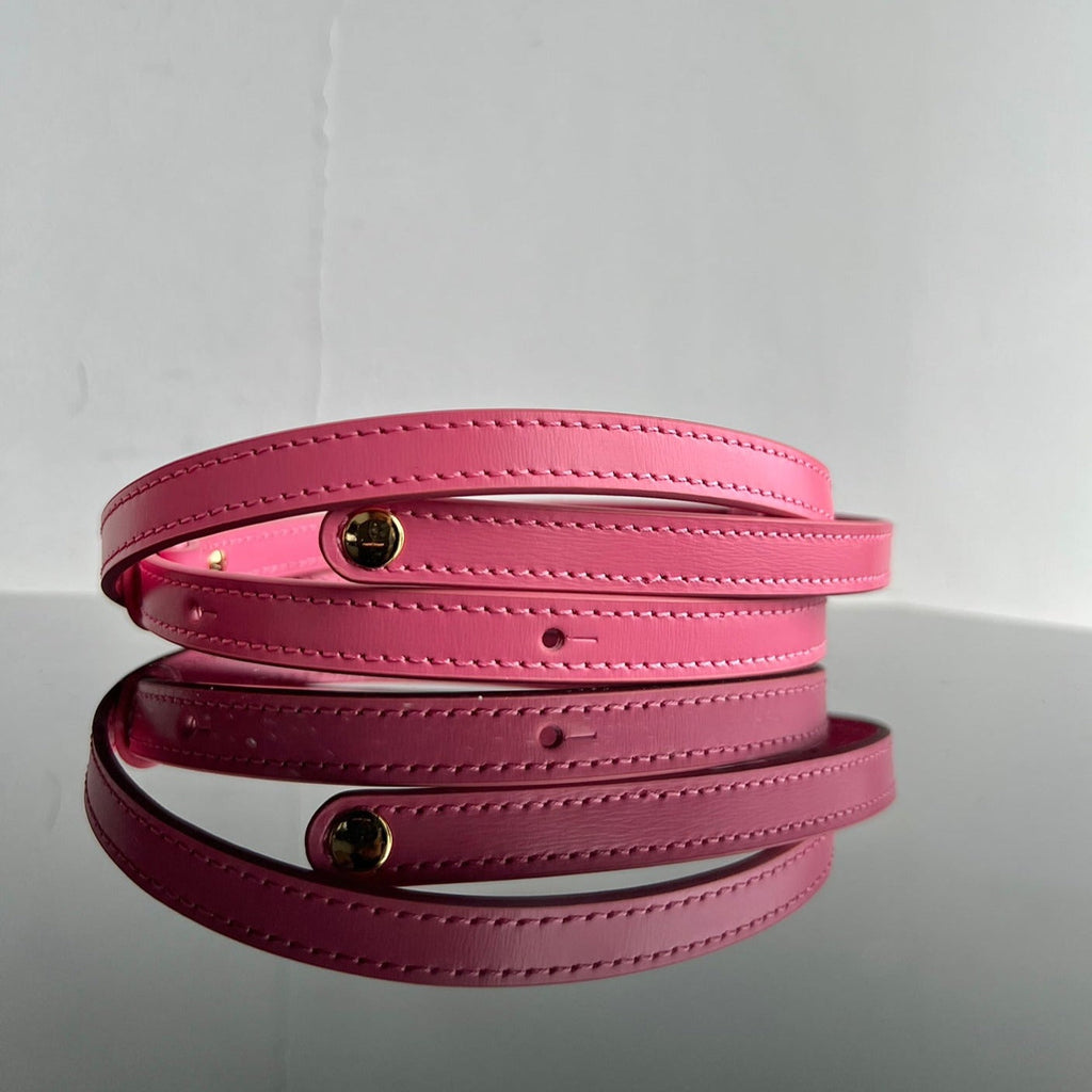 TRIOMPHE 11 HOT PINK CALFSKIN HANDBAG