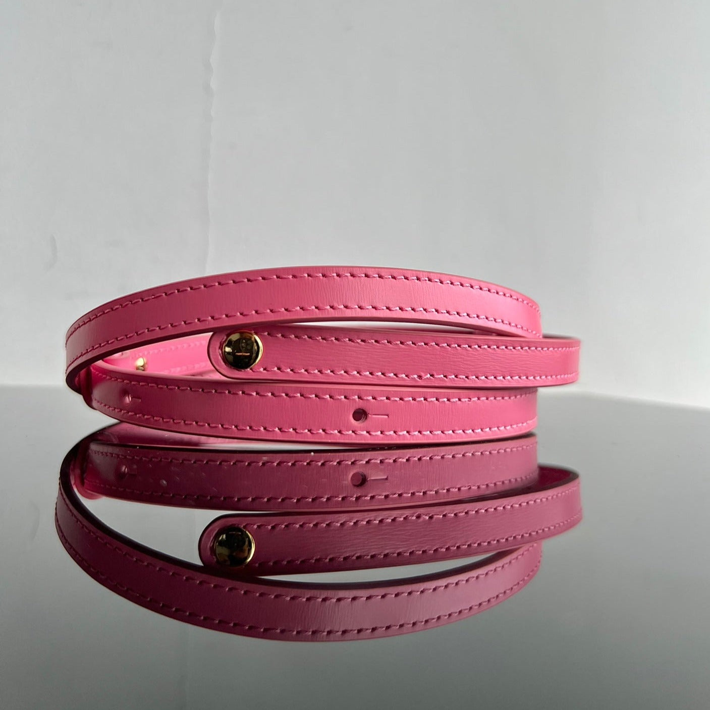 TRIOMPHE 11 HOT PINK CALFSKIN HANDBAG