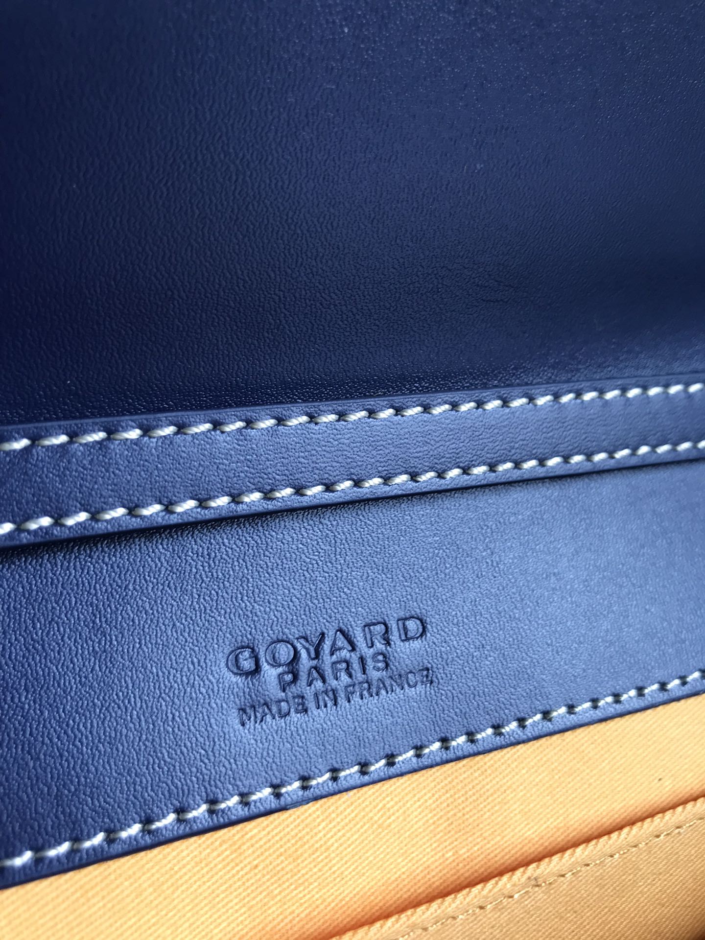 POCHETTE MONTE-CARLO PM 25 EN TOILE GOYARDINE BLEU MARINE
