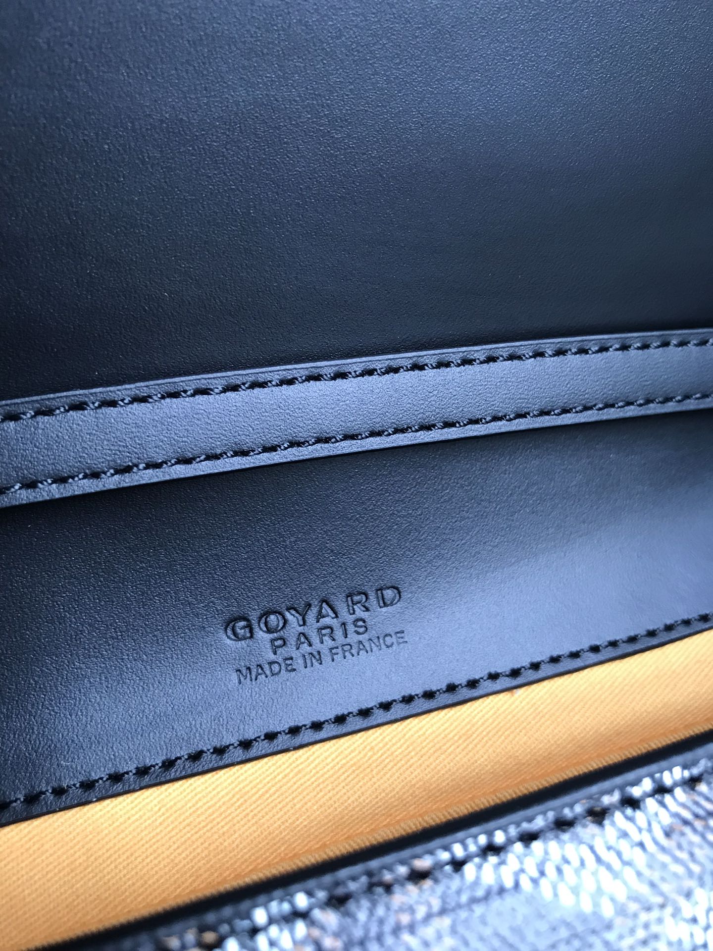 POCHETTE MONTE-CARLO PM 25 EN TOILE GOYARDINE NOIRE