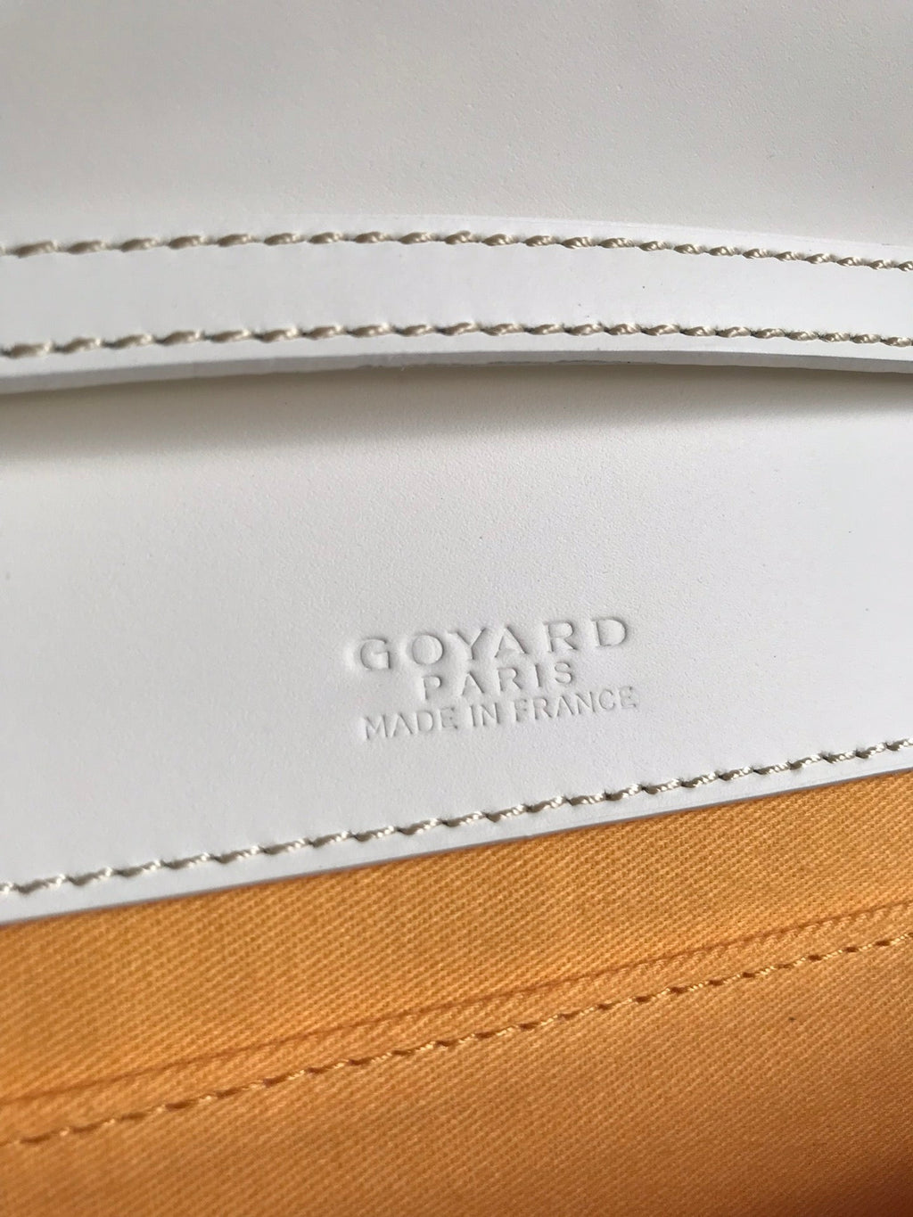 MONTE-CARLO PM CLUTCH 25 IN WHITE GOYARDINE CANVAS