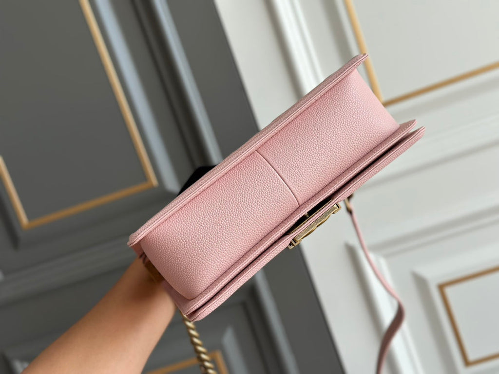 GARÇON MOYEN 25 ROSE MATELASSÉ CAVIAR ANTIQUE GHW