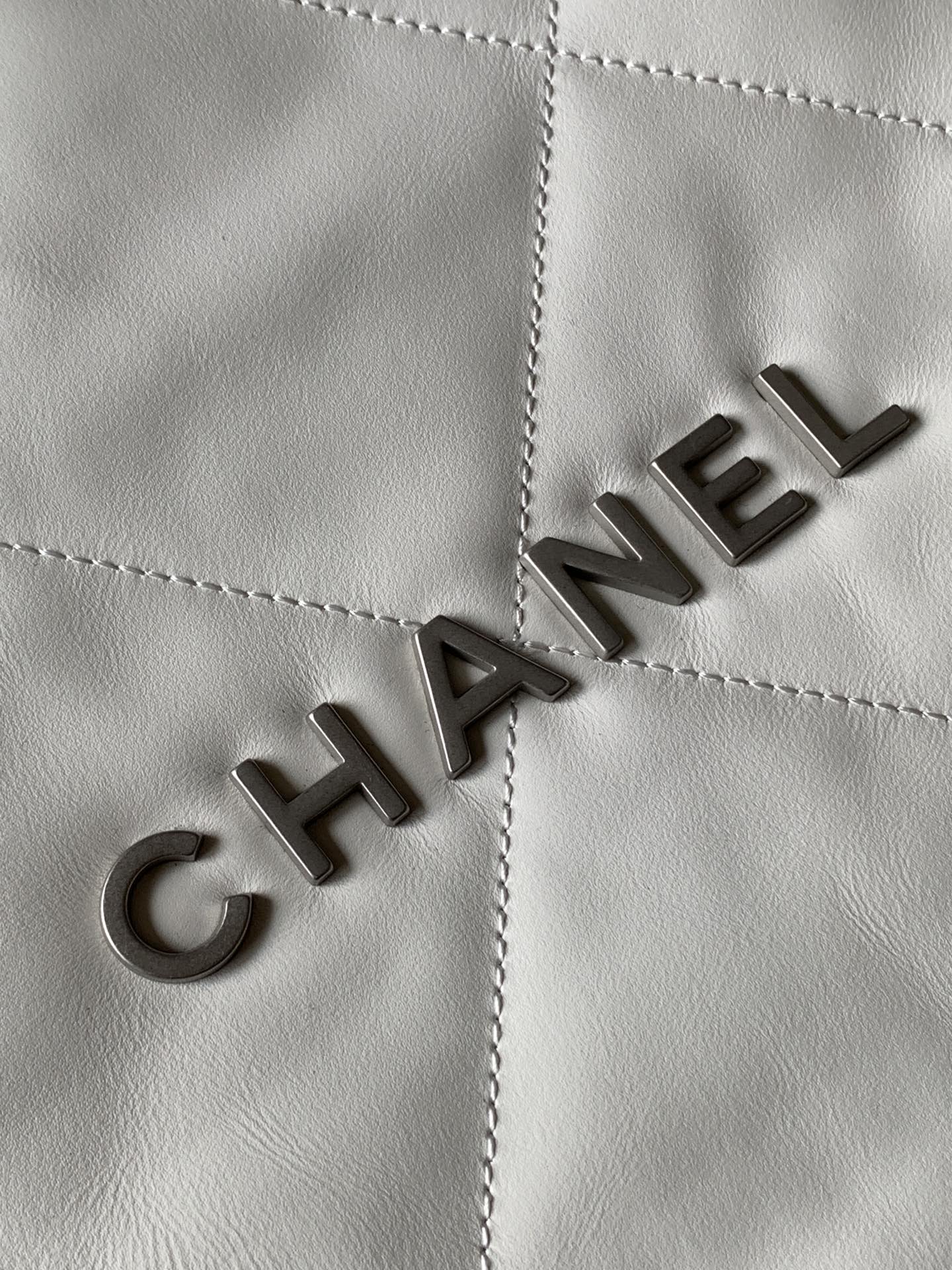 CC 22 HOBO WHITE CALFSKIN SILVER HARDWARE