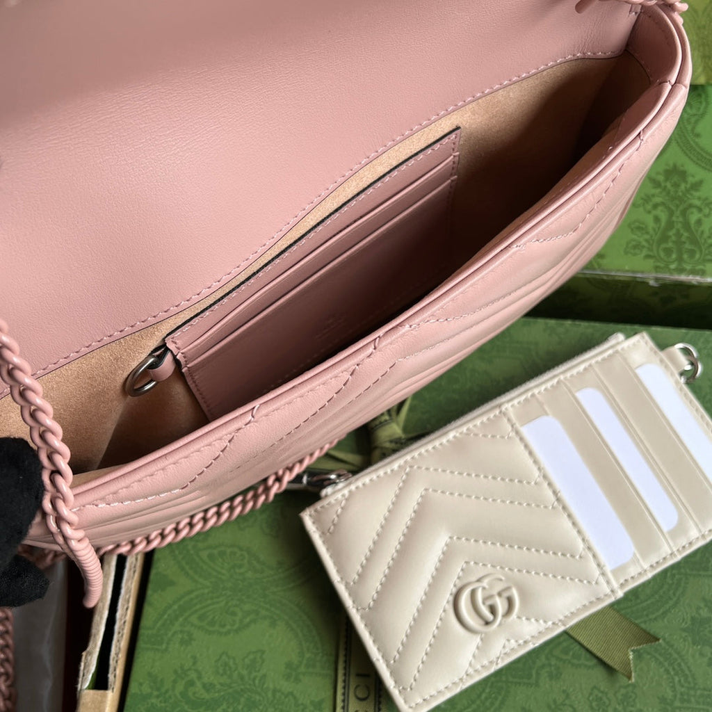 GG MARMONT 21CM TOUT CUIR DE VEAU ROSE