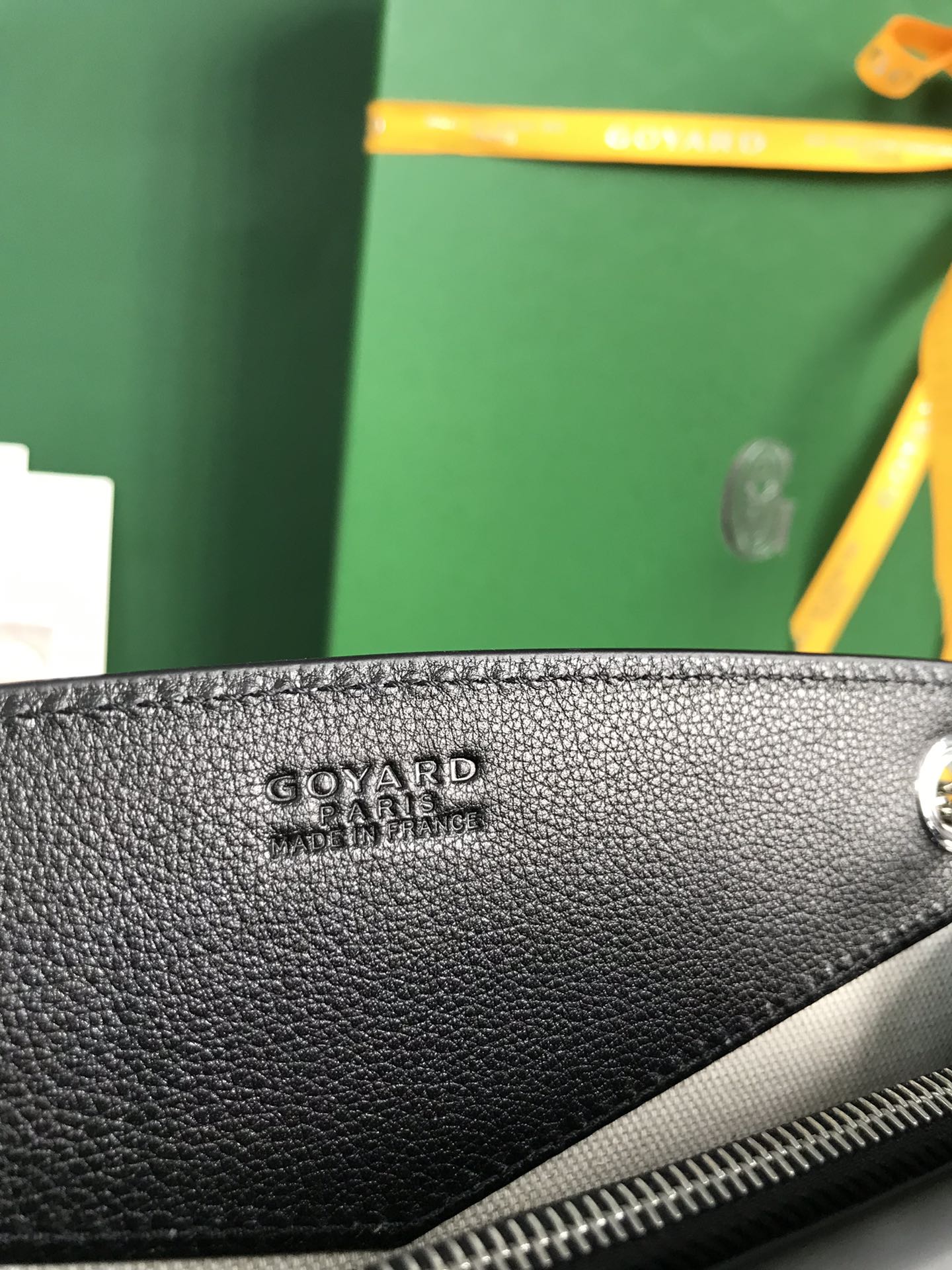 MINI SAC ROUETTE STRUCTURÉ 21 EN TOILE GOYARDINE NOIRE ET CUIR DE VEAU