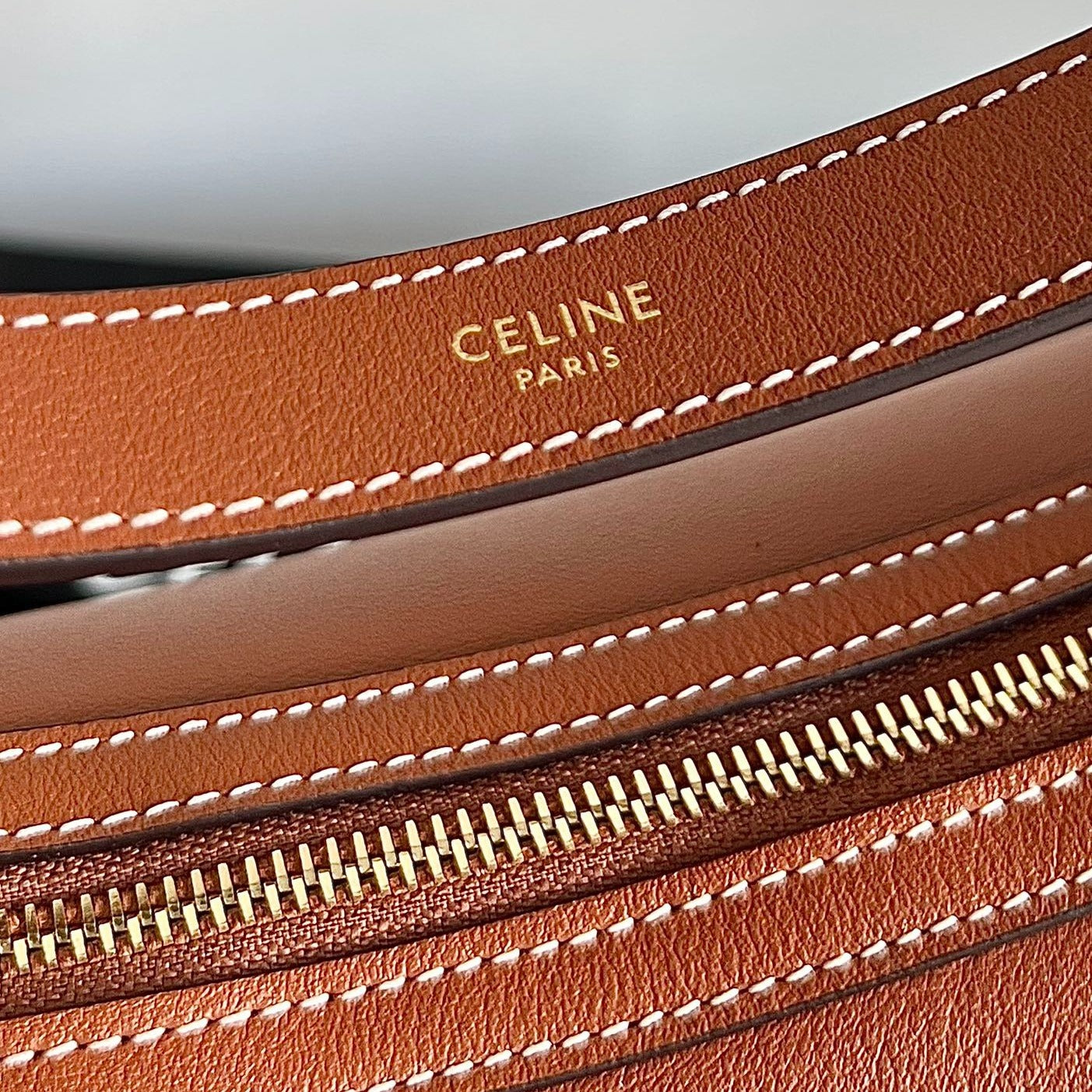 TRIOMPHE 31 CUIR DE VEAU MARRON TAN