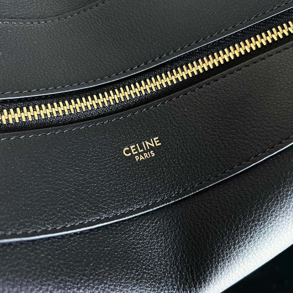 SAC SOUS LES BRAS 34 CUIR DE VEAU SOUPLE NOIR