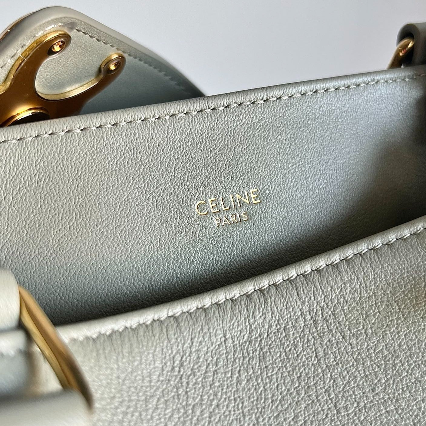 SAC À MAIN TRIOMPHE 37 EN CUIR DE VEAU SOUPLE BEIGE EICRU