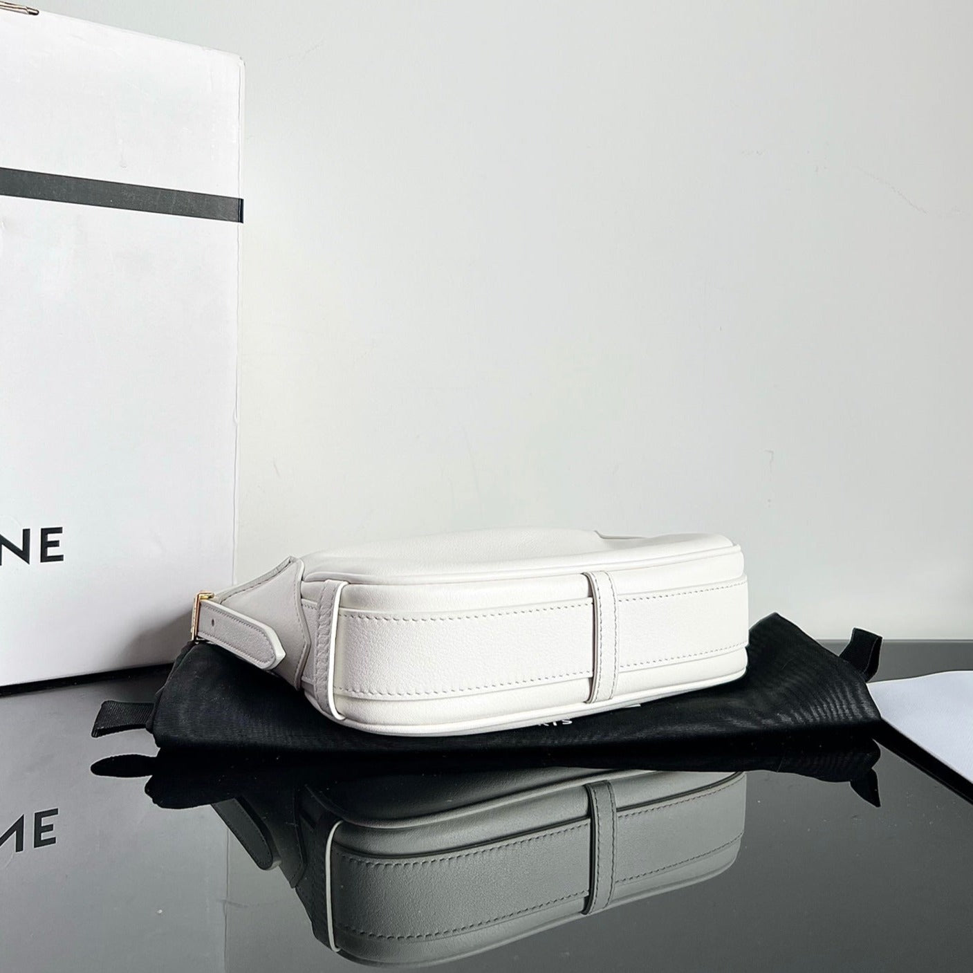 MINI SAC À MAIN EN CUIR DE VEAU SOFT 19 BLANC