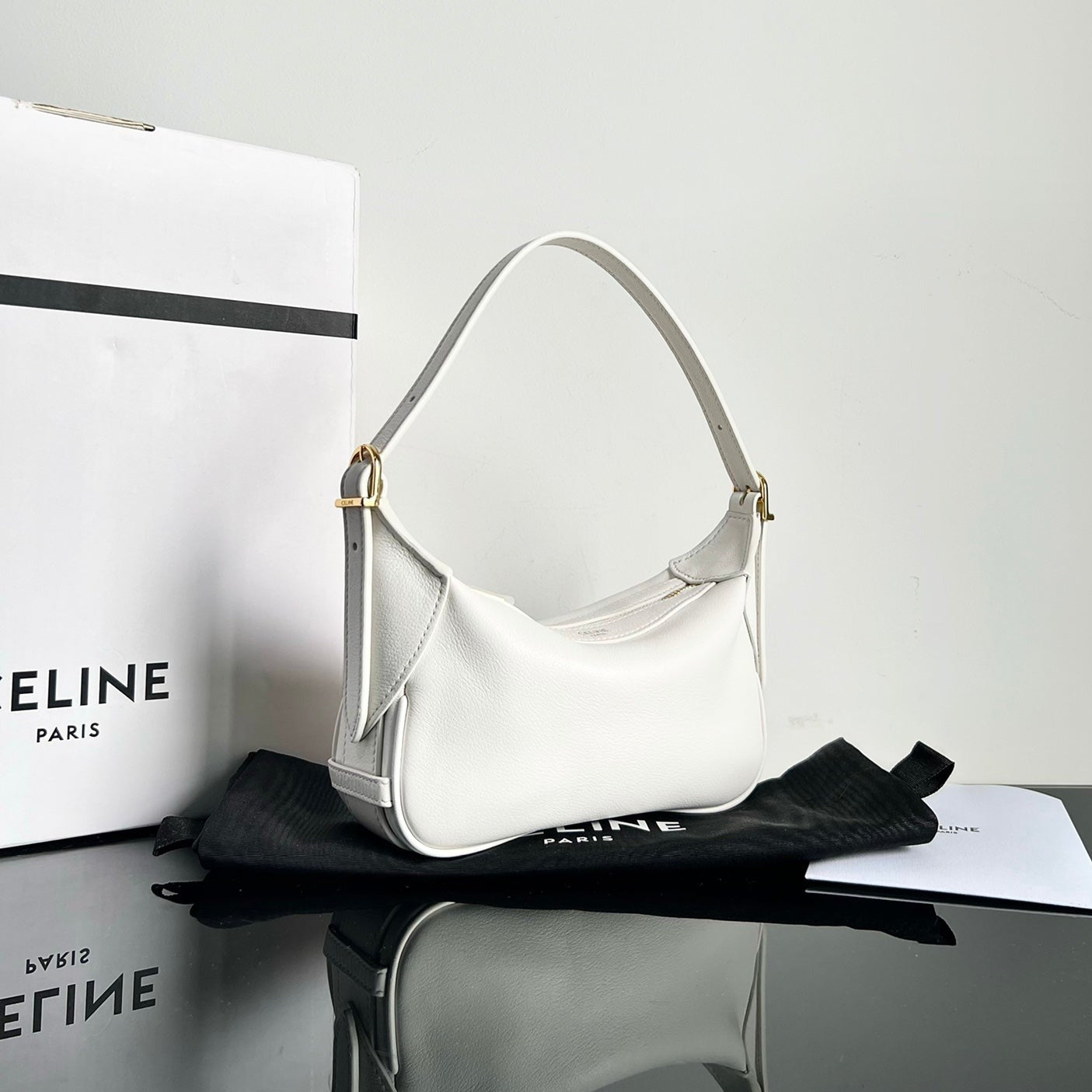 MINI SAC À MAIN EN CUIR DE VEAU SOFT 19 BLANC
