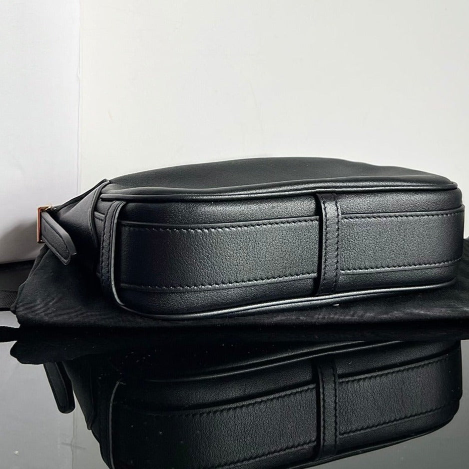 MINI SAC À MAIN EN CUIR DE VEAU SOFT 19 NOIR