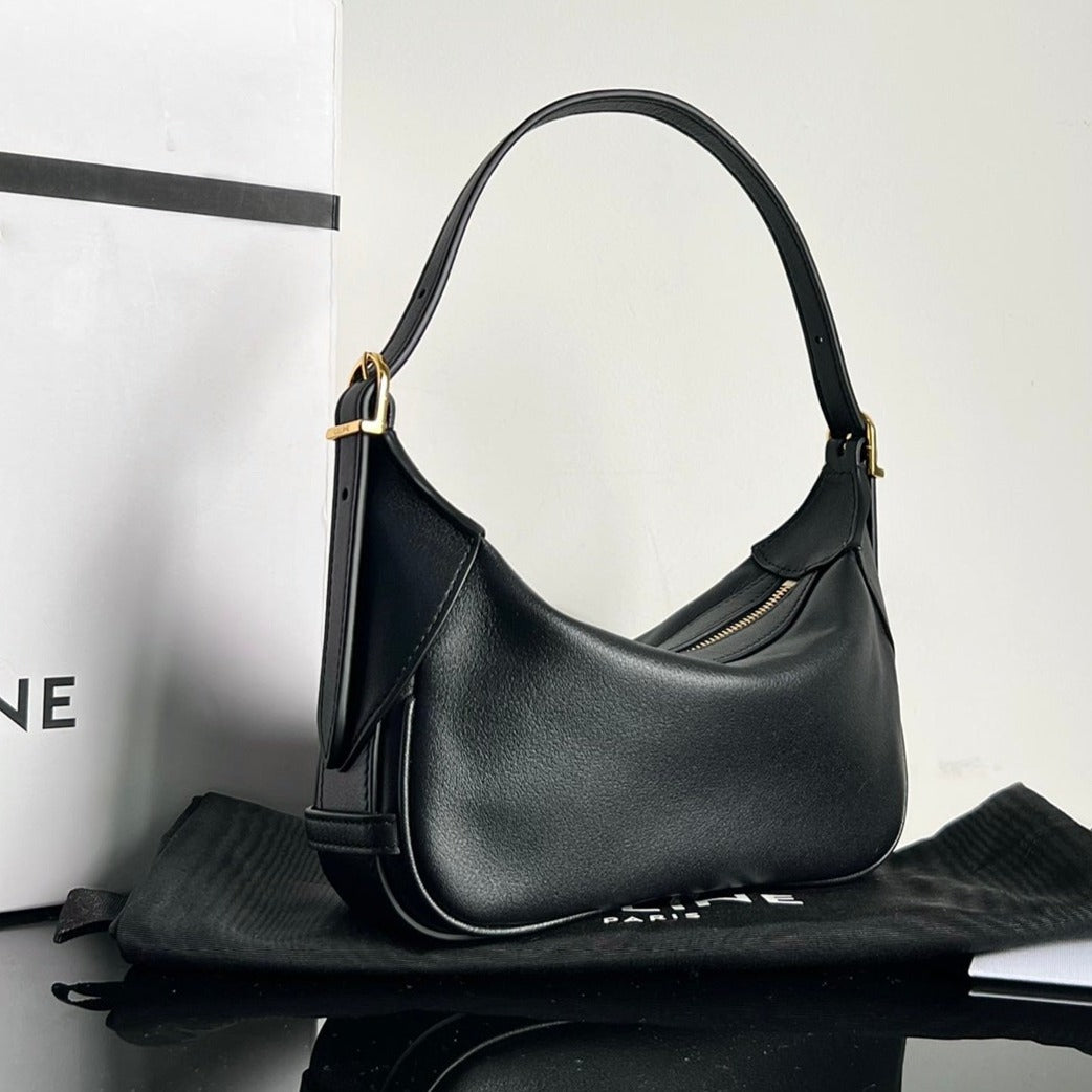 MINI SAC À MAIN EN CUIR DE VEAU SOFT 19 NOIR