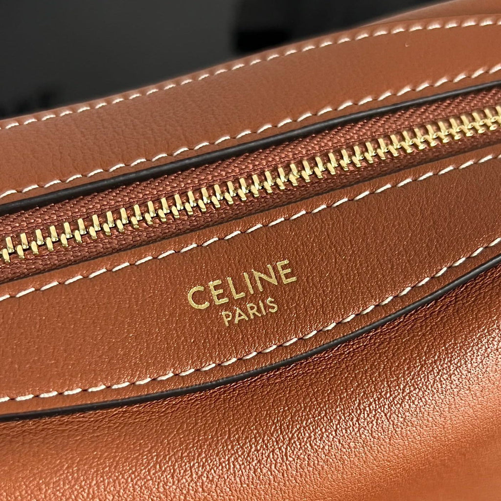MINI SAC À MAIN EN CUIR DE VEAU SOFT 19 TAN