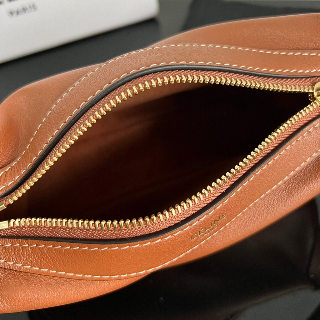MINI SAC À MAIN EN CUIR DE VEAU SOFT 19 TAN