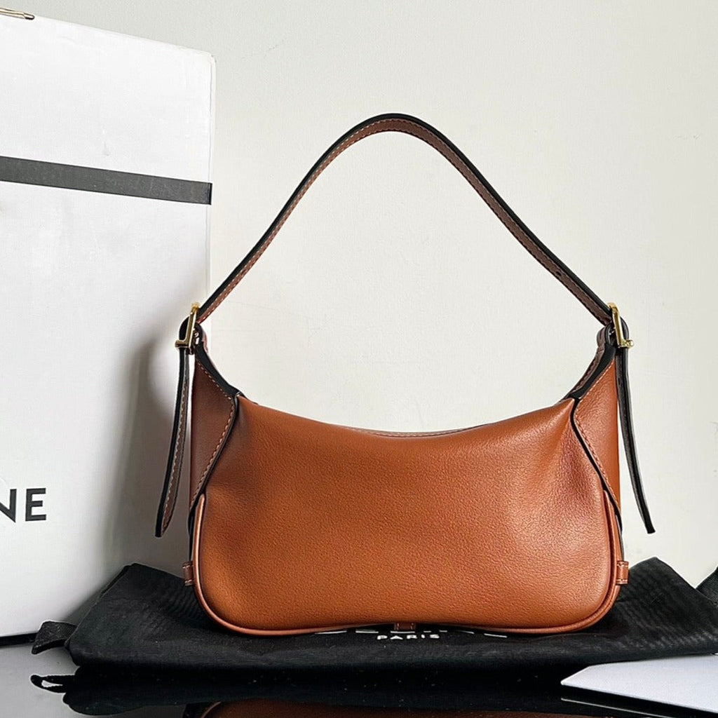 MINI SAC À MAIN EN CUIR DE VEAU SOFT 19 TAN