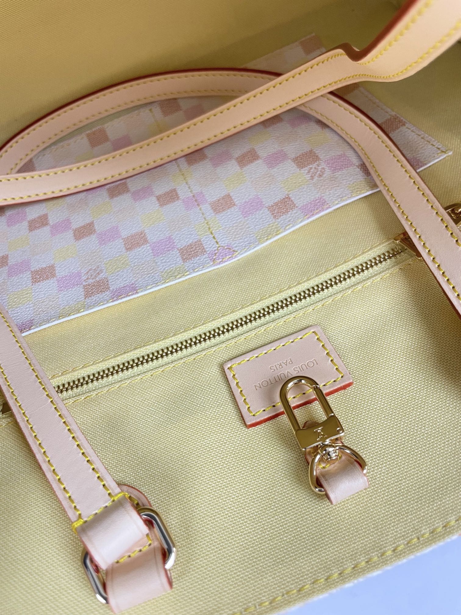 ONTHEGO 35 EN TOILE GÉANTE DAMIER PÊCHE