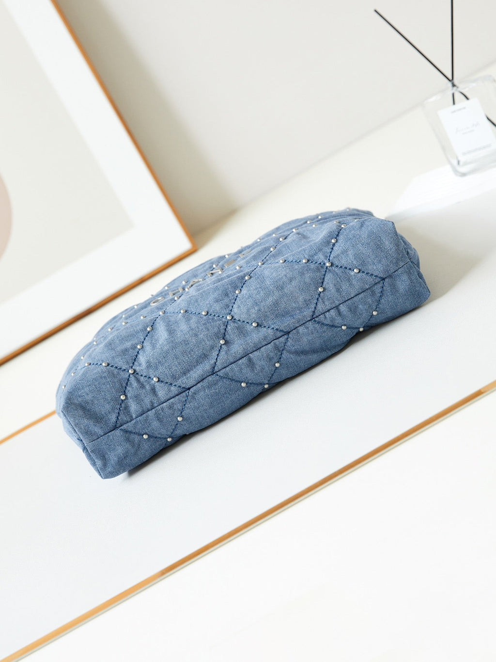 CC 22 HOBO WASTED BLEU DENIM QUINCAILLERIE ARGENTÉE