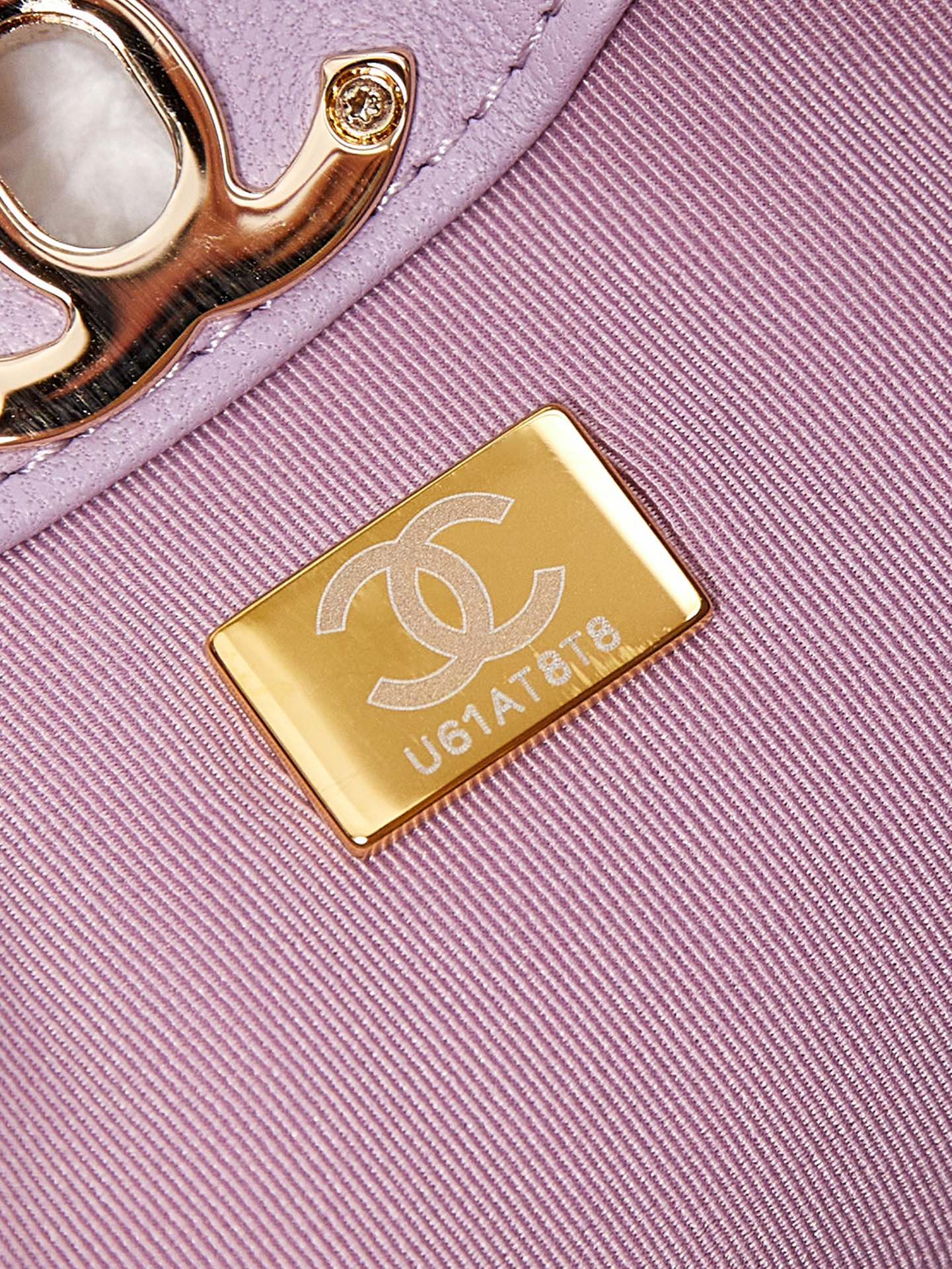 CC 24S31 MINI SAC CABAS 22 CM CUIR D'AGNEAU ROSE CLAIR QUINCAILLERIE DORÉ