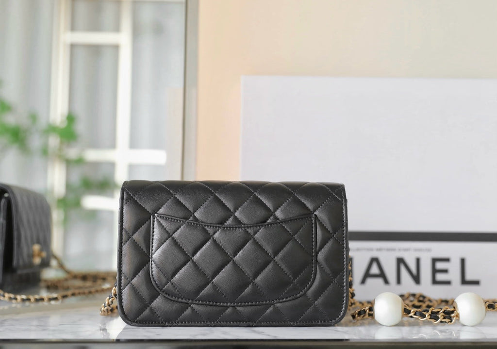 CC 24S WOC 19CM CUIR DE VEAU NOIR PEARL BALL 