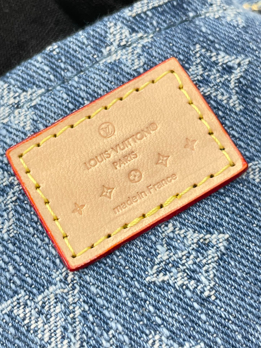 CROISSANT 25 EN DENIM MONOGRAMME BLEU