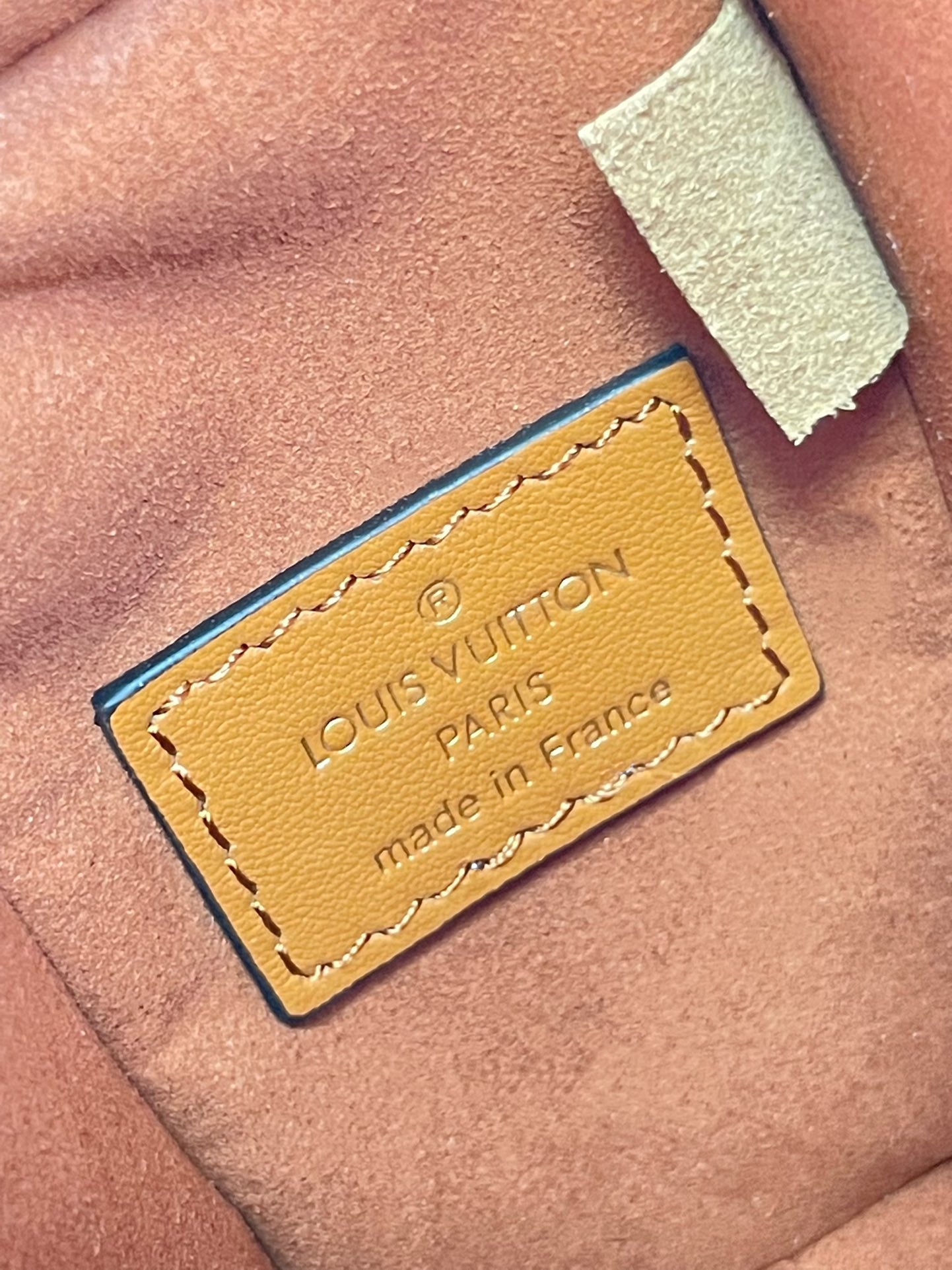 COFFRE LATÉRAL MINI 18 EN CUIR DE VEAU ORANGE MARRON QUINCAILLERIE DORÉ