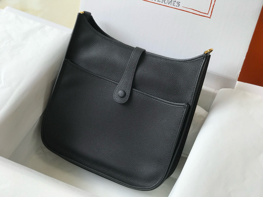 エブリン 29cm ブラック トーゴ GHW