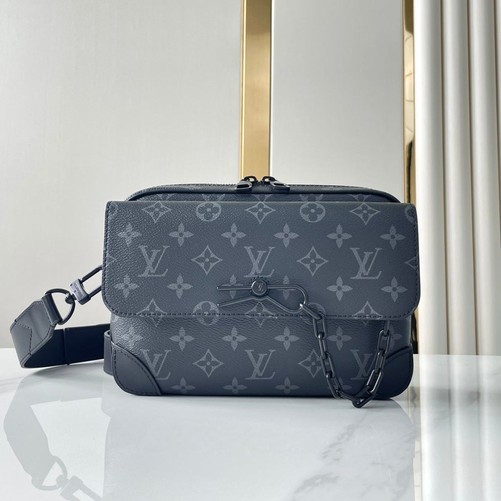 STEAMER 24 EN TOILE ECLIPSE MONOGRAMME NOIRE