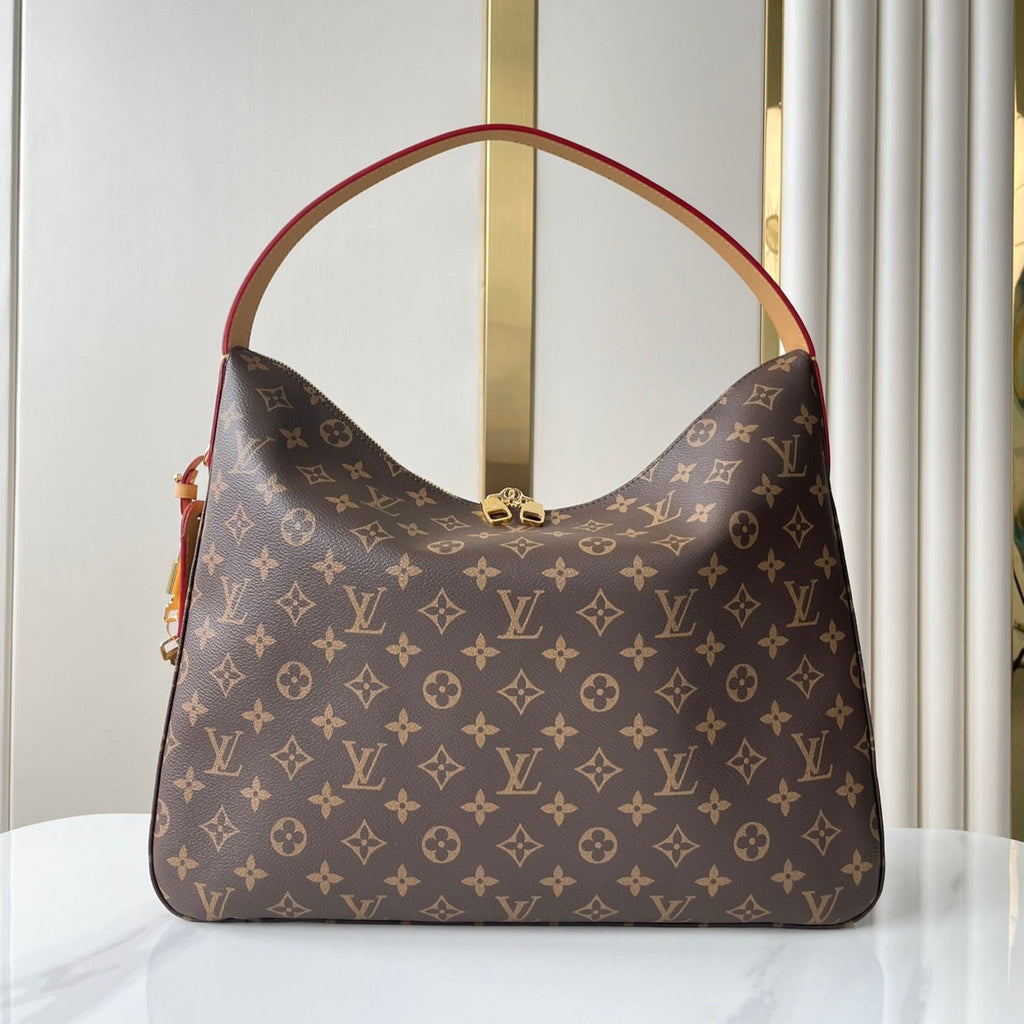 SLOUCHY MM 40 EN TOILE MONOGRAMME MARRON