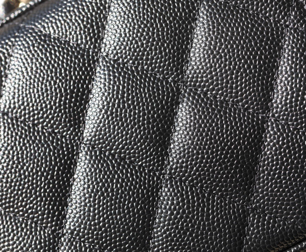 CC 25C VANITY 17CM CUIR DE VEAU GRAINÉ NOIR