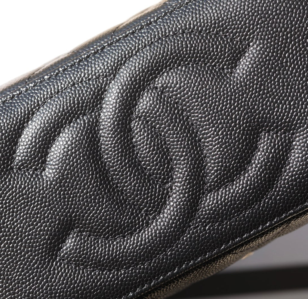CC 25C VANITY 17CM CUIR DE VEAU GRAINÉ NOIR