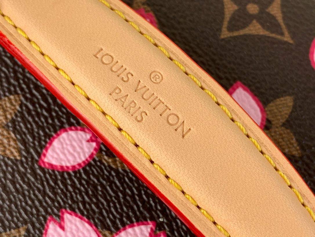 LV X TM NICE 20CM TOILE MONOGRAMME SAKURA MARRON FLEUR DE CERISIER