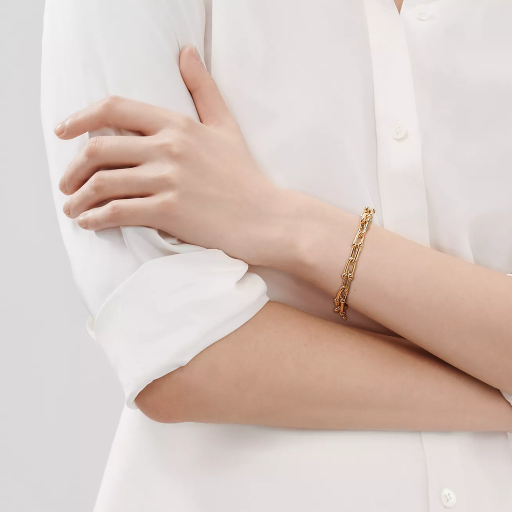 BRACELET EN OR À MAILLONS MOYENS 20 MOTIFS HARDWEAR