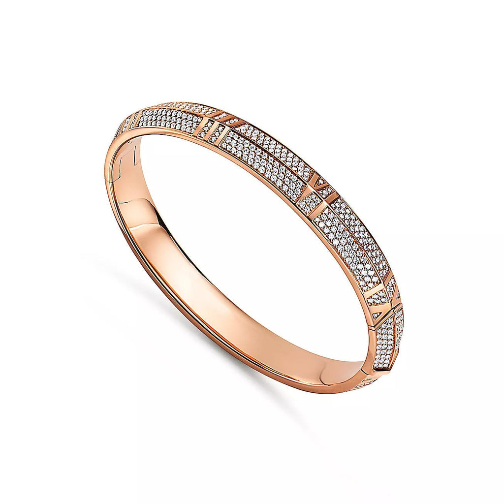 ATLAS X ROSE GOLD DIAMOND PAVED BRACELET